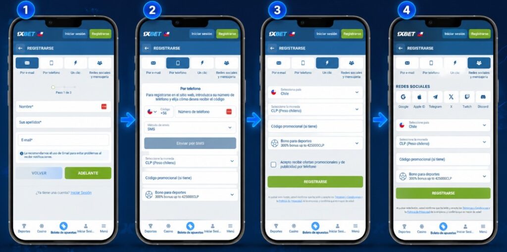 activación paso a paso para nuevos usuarios 1xbet